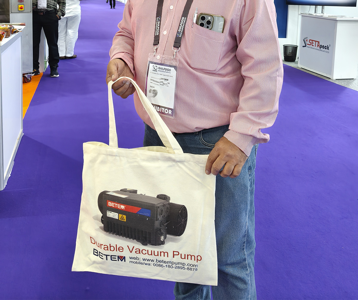 Visitors likes our BETEM promotional shopping bags in good quality, vacuum pumps are also in good quality too